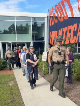 Seven Vermont clergy arrested while protesting ICE targeting center Seven Vermont clergy arrested while protesting ICE targeting center