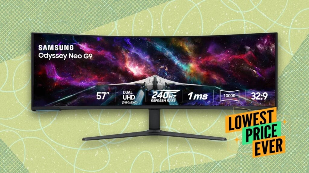 The Samsung 57-Inch Odyssey Neo G9 Gaming Monitor Is $600 Off The Samsung 57-Inch Odyssey Neo G9 Gaming Monitor Is $600 Off