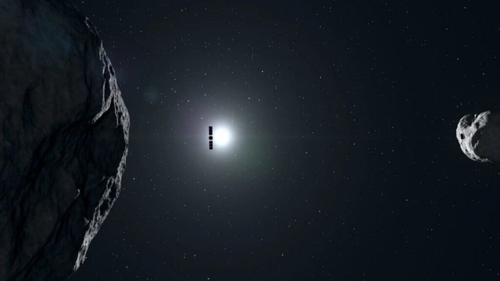 Hera Closes In on Asteroid Pair to Study the Impact Damage of NASA’s DART Strike Hera Closes In on Asteroid Pair to Study the Impact Damage of NASA’s DART Strike