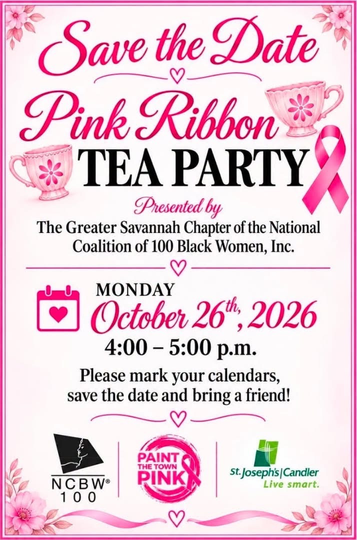 True Love Missionary Baptist Church of Savannah Pink Out Sunday cancer awareness flyer